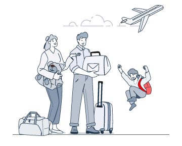 utazz biztonságban utazó család kép